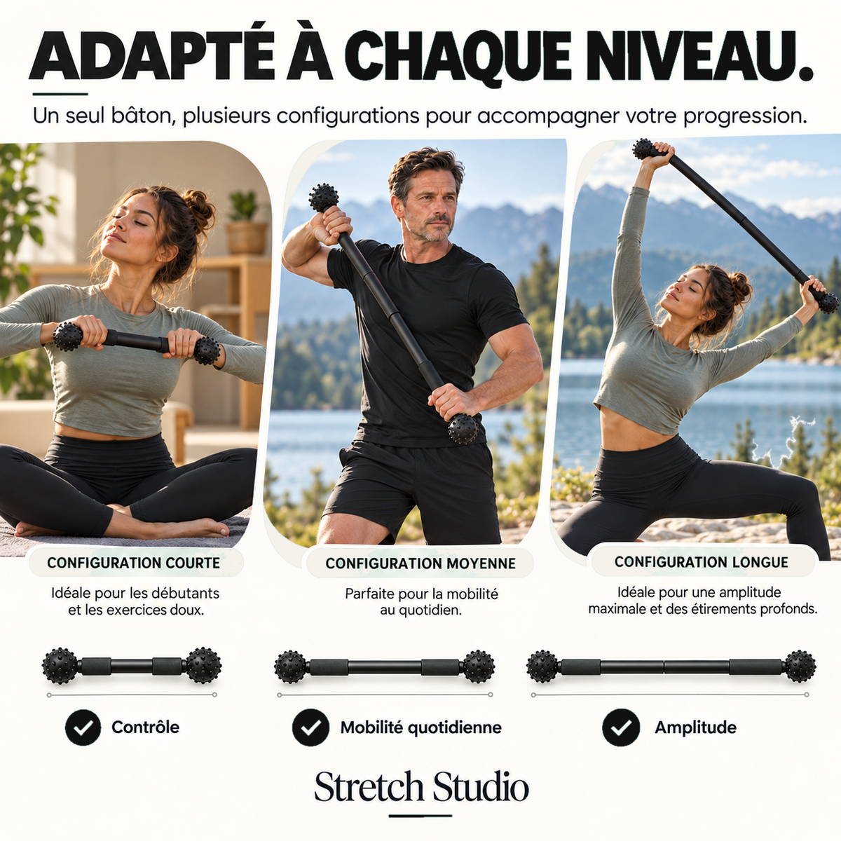 Stretch Studio Mobility Stick - adapté à chaque niveau